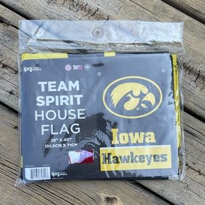 🖤💛 University of Iowa Hawkeyes Team Spirit House Flag 💛🖤